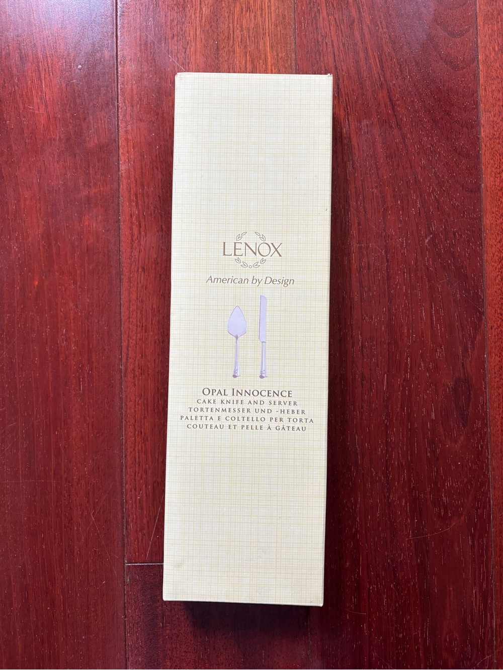 Lenox Opal Innocence Cake Knife & Server